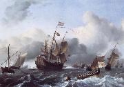 Ludolf Backhuysen The Eendracht and a Fleet of Dutch Men-of-War china oil painting reproduction